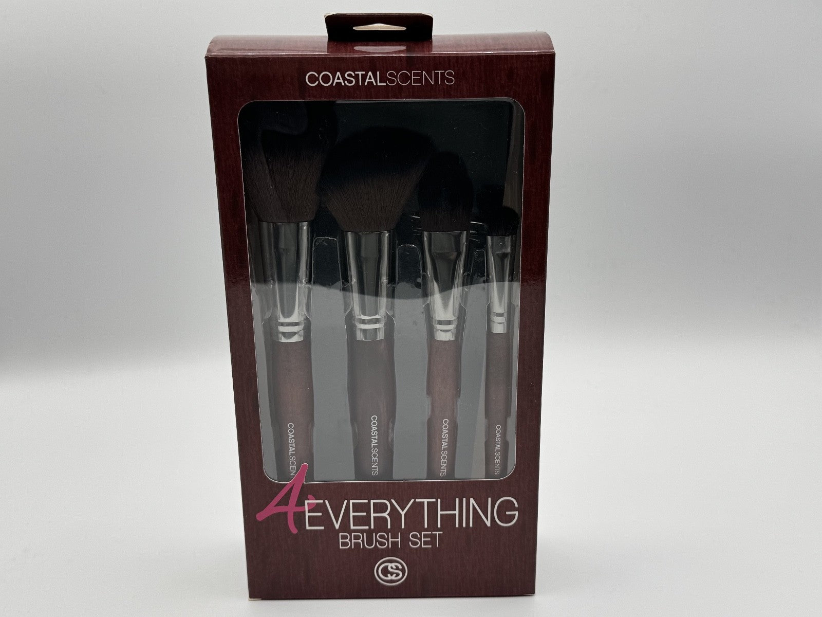 Coastal Scents Everything Brush 4pc Set, Makeup Brushes, Blush, Eye Shadow, NIB