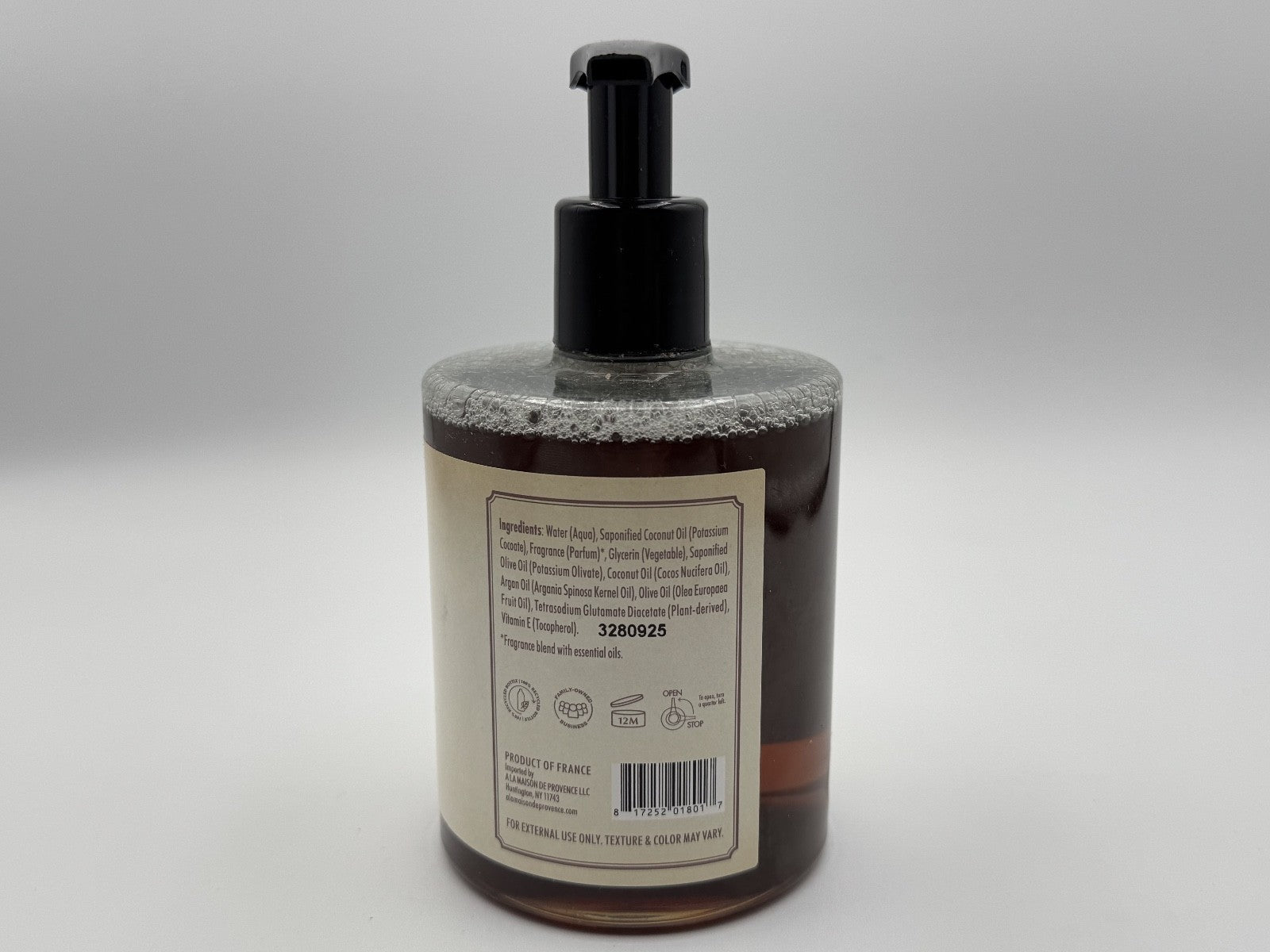 A La Maison Orchid Foaming Hand Soap Vanilla Orchid 16.9oz New Olive + Argan Oil