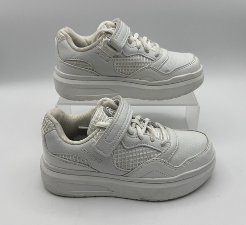 AND1 White Platform Court Big Girls Sneakers Shoes Size 13 Kids, White, Pre-own