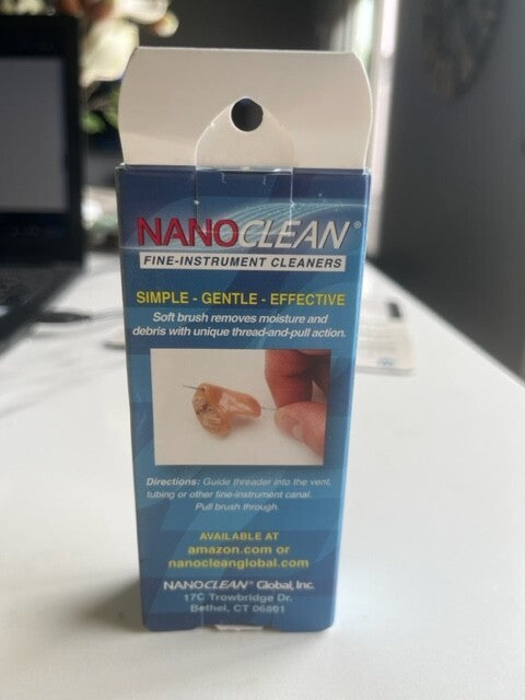 Nano clean Hearing Aid Vent Cleaner,  Fine Instrument Cleaner,Pack Of 20, SEALED