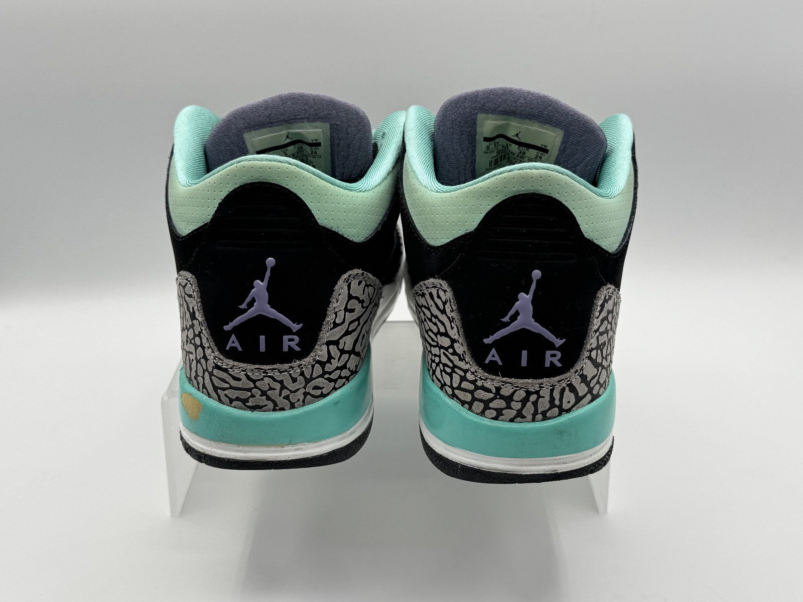 Nike Air Jordan 3 III Retro kids sneakers GG “Black Mint” 2014 Size 5.5 youth