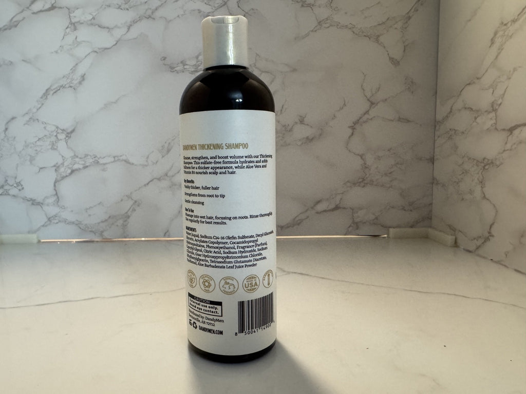 Dandymen Thickening Hair Shampoo 11.83 oz, Tobacco Vanilla, New