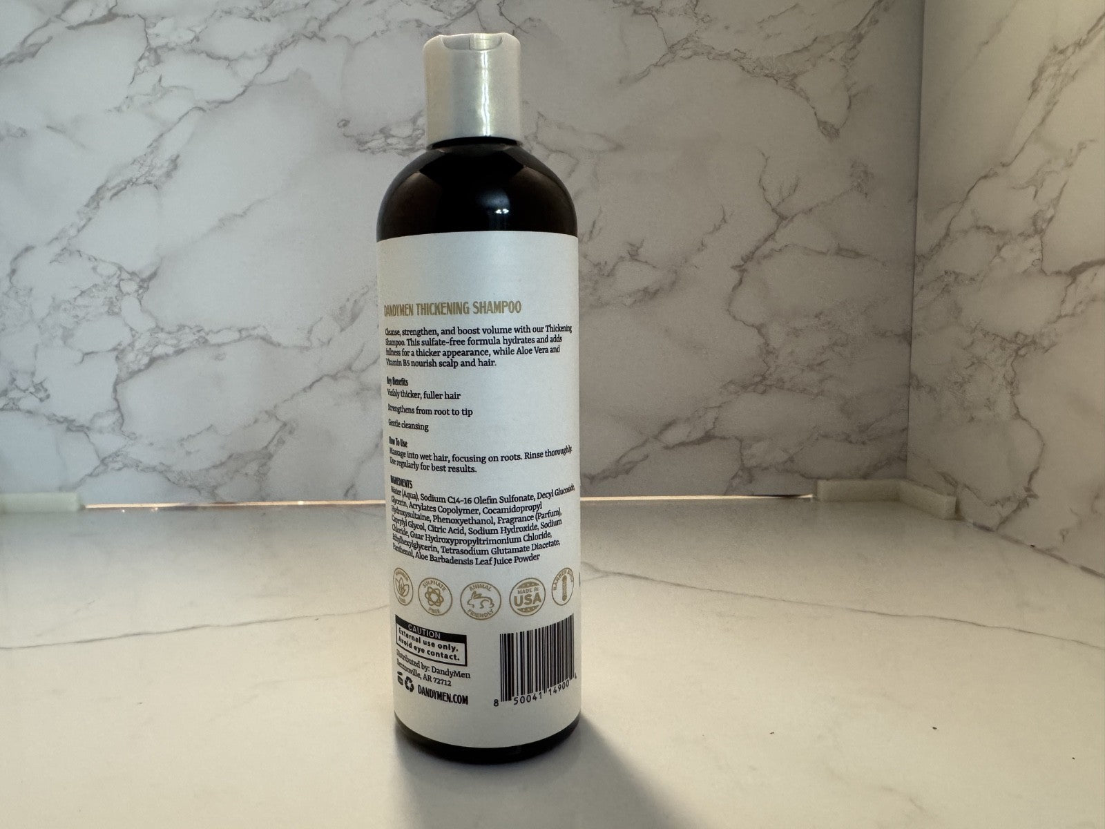 Dandymen Thickening Hair Shampoo 11.83 oz, Tobacco Vanilla, New