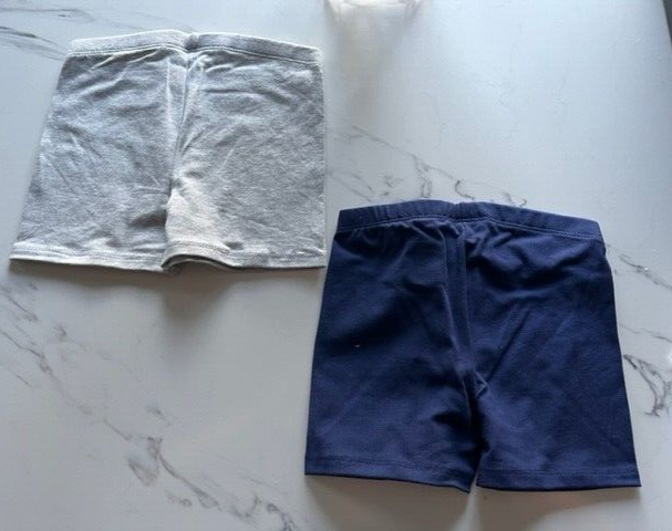 2 Pair-Cat & Jack  Kids Unisex Girls/Boys Tumble Bike Shorts 5T Navy & Gray  NEW