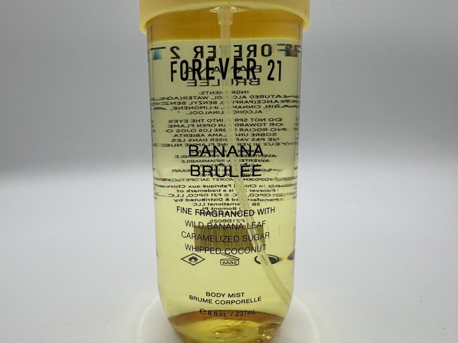 Forever 21 Banana Brûlée (Brulee) Body Mist Spray, 8 oz, New, Discontinued, Rare