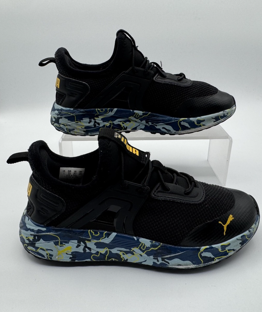 Boy's  Puma Pacer 23 Amped Camo Athleisure Sneaker Shoe, Size 2C Pre-owned Excel