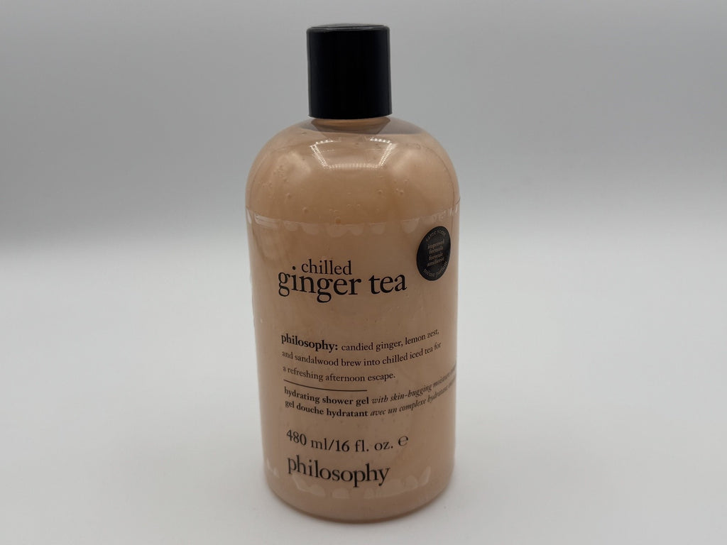 Philosophy Chilled Ginger Tea Shower Gel 16oz Hydrating Body Wash Limited, NEW