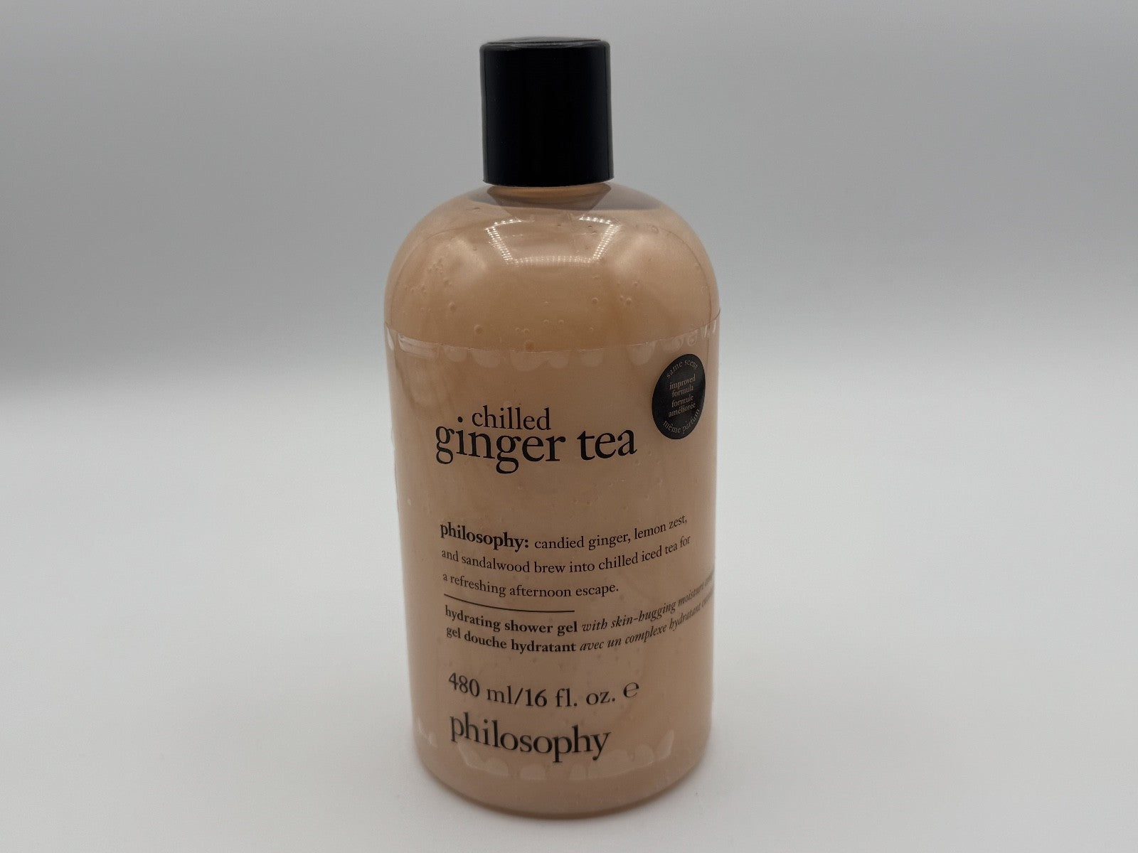 Philosophy Chilled Ginger Tea Shower Gel 16oz Hydrating Body Wash Limited, NEW