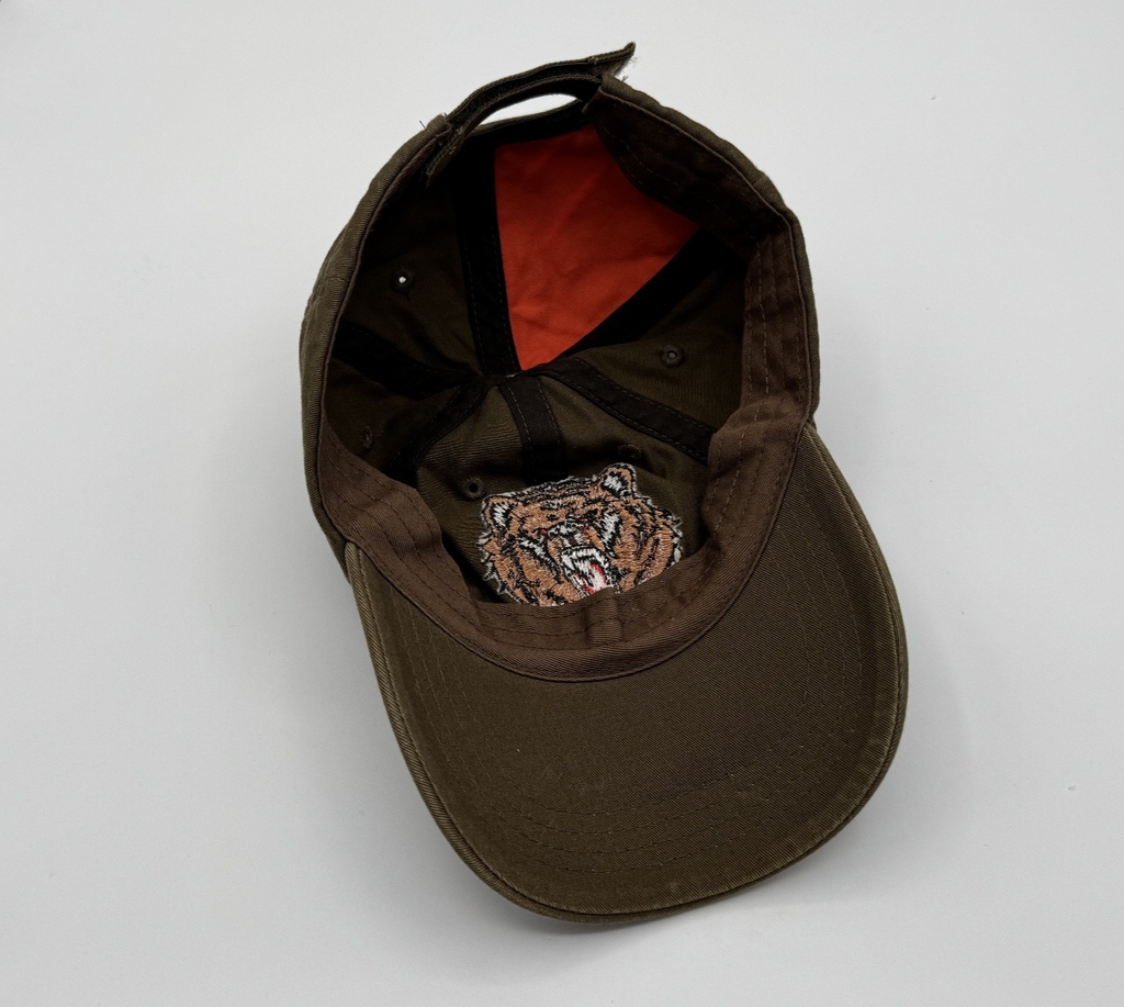 Arctic Circle Alaska Baseball Cap Hat Grizzly Bear Brown/Orange, Head Wear