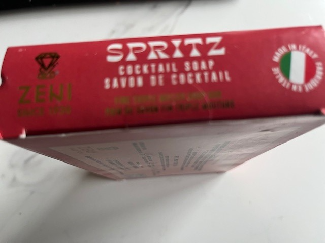 ZENI since 1938 Cocktail Soap SPRITZ Triple Milled ITALIAN 3 bars 5.2 oz each