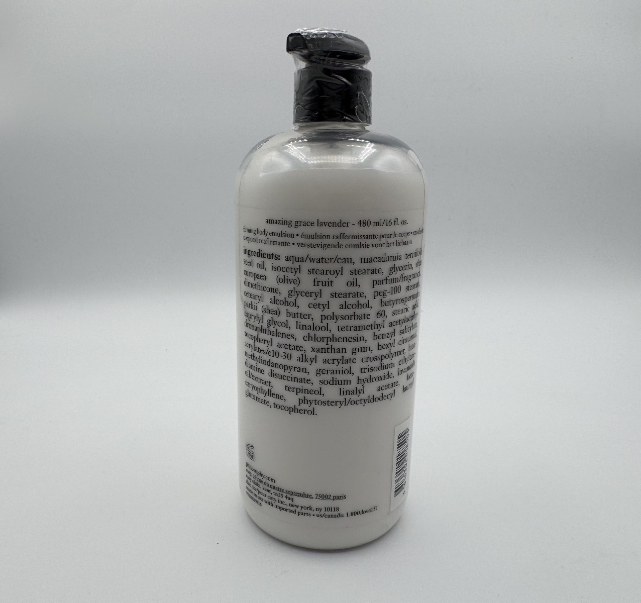 Philosophy Amazing Grace Lavender Firming Body Emulsion 480ml 16oz, New Sealed