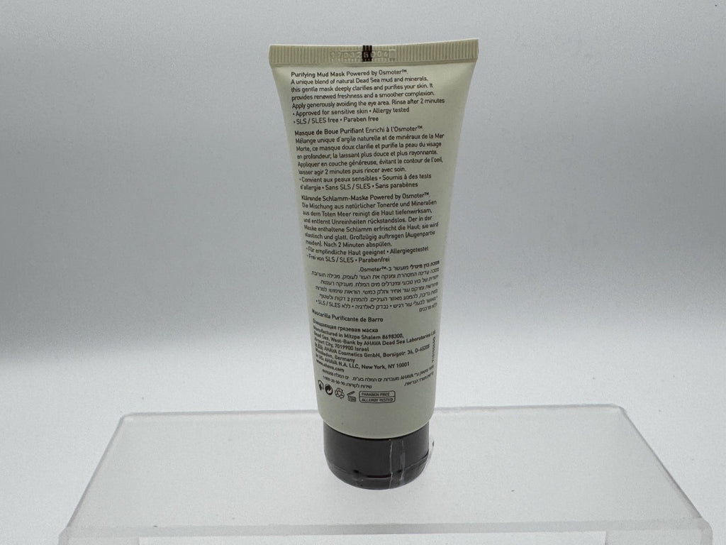 AHAVA Time To Clear Purifying Face Mud Mask 3.4 fl oz, Dead Sea mud, NWOB