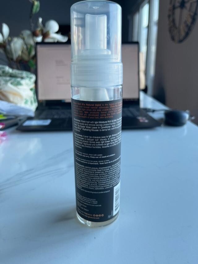 TGIN Natural Honey Whip Hydrating Mousse Honey, Nectar 8 oz Lightweight NEW