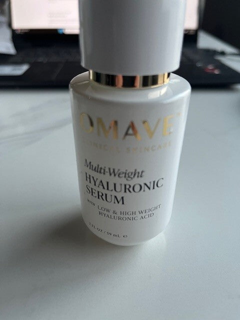 OMAVE Clinical Skincare Multi Weight Hyaluronic Serum With Niacinamide 2oz NEW