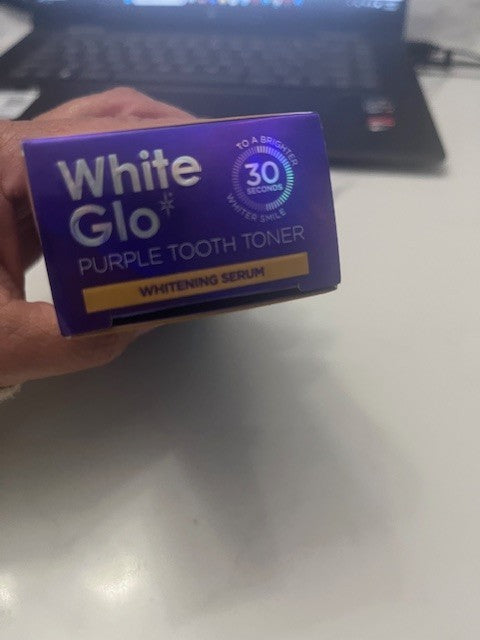 White Glo Purple Tooth Toner Whitening Serum Instant Yellow Teeth Corrector