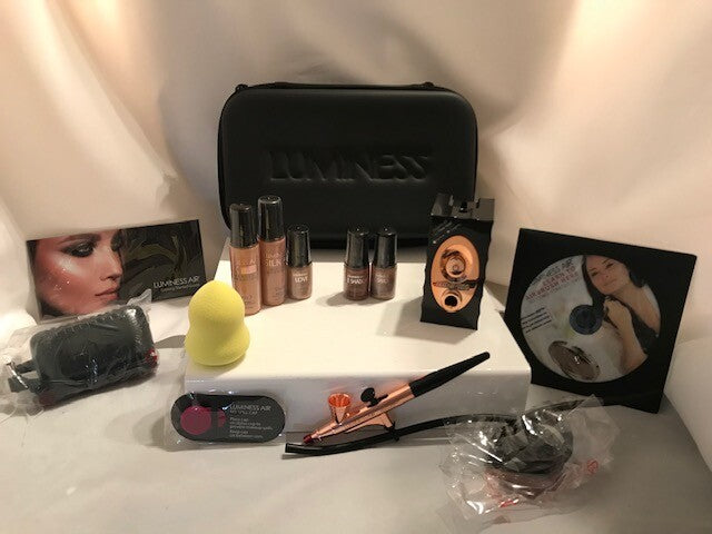 Luminess Airbrush ICON Makeup System No drip Stylus 5pc Makeup+Travel Case+ GIFT