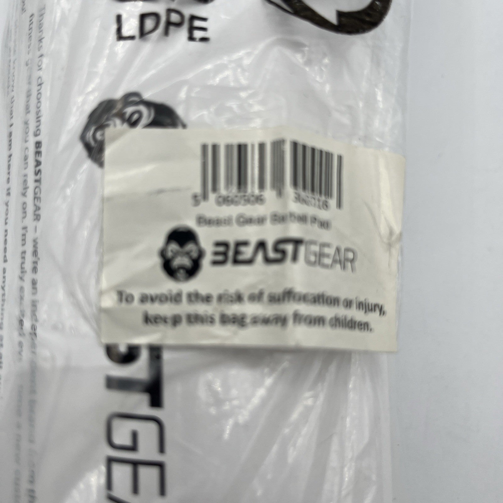 Bagged Beast Gear Barbell Pad Heavy Duty, Weightlifting Foam Support Pad, New
