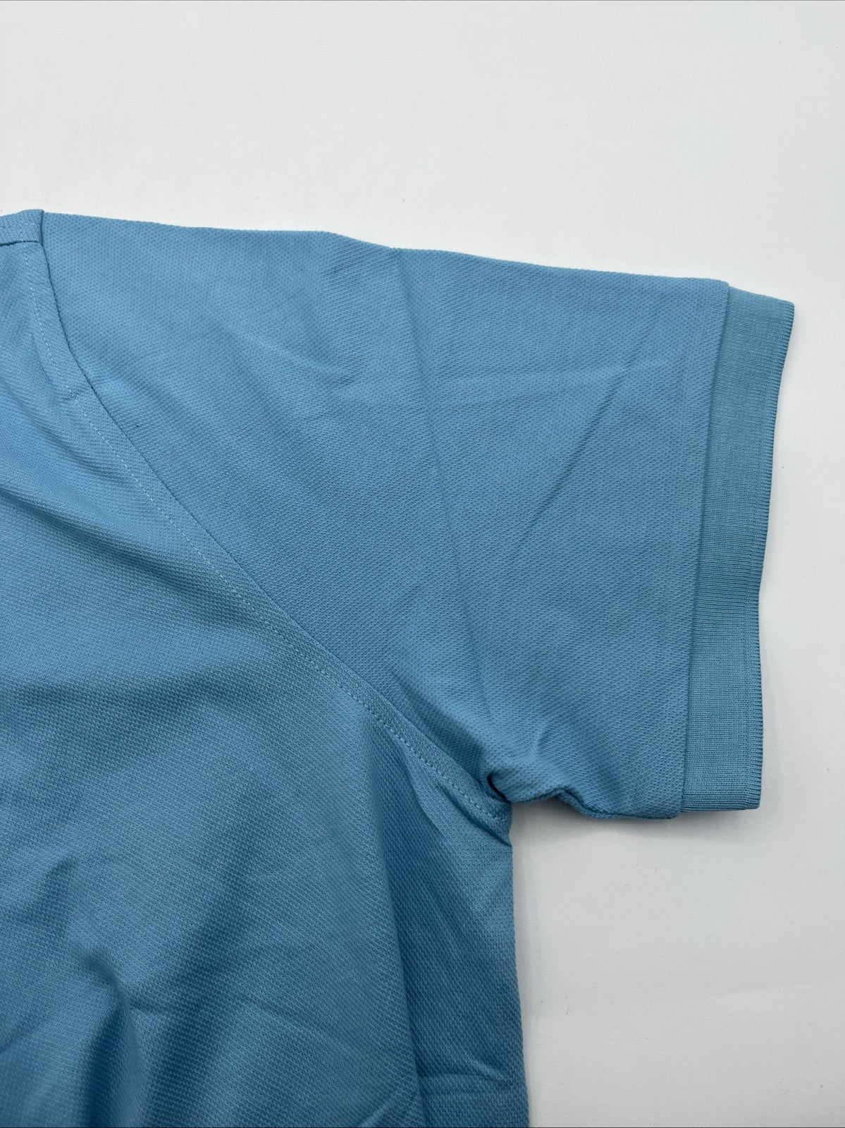 Authentic Hugo Boss Polo Shirt Slim Fit Light Blue / Blue Logo / Size XXL, NWT