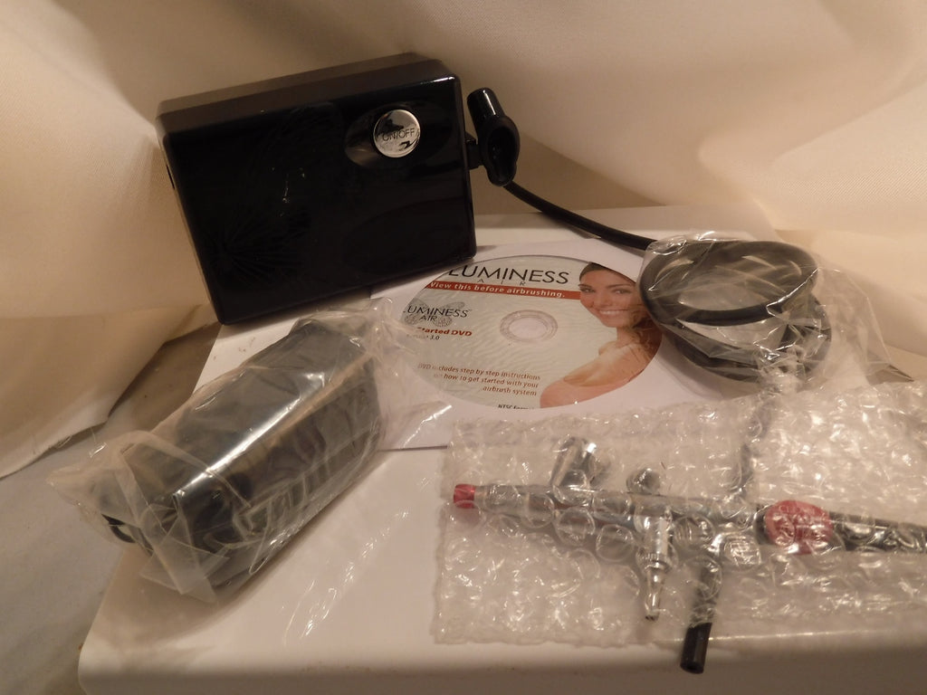 Air Airbrush System  Luminess 3 Speed PRO Compressor &No drip Stylus NO MAKEUP