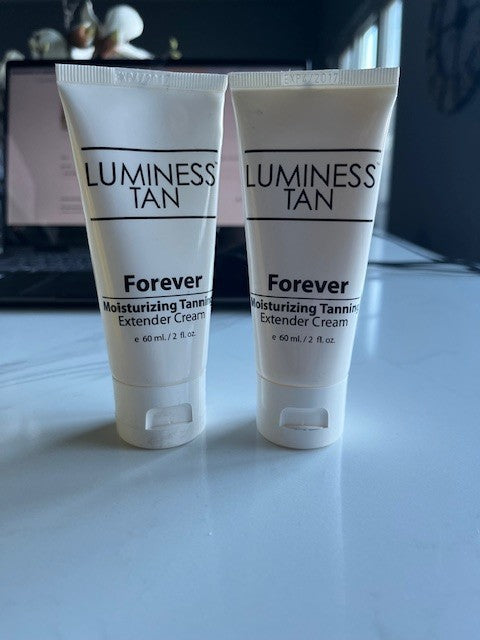 2 pk LUMINESS Air Tan FOREVER Moisturizing Tanning Extender Cream 2 oz Free Ship