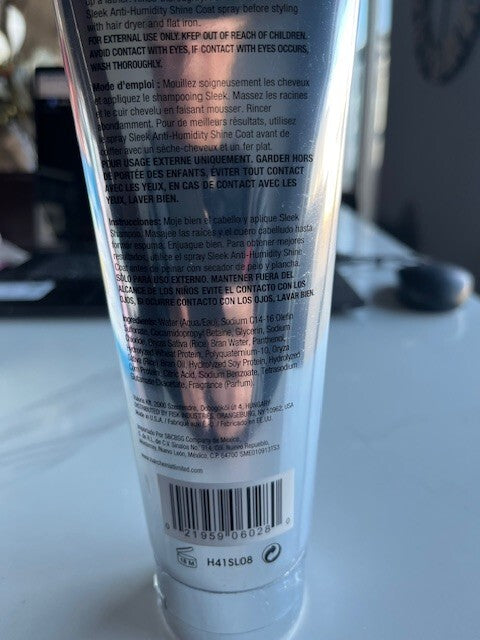 Hair Chemist SLEEK Anti Humidity SHAMPOO Helps Seal Hair PROTECT From Heat 8 oz.