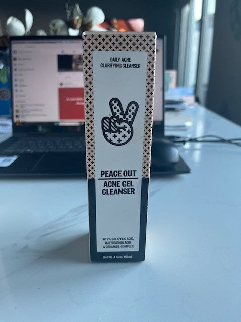 PEACE OUT ACNE GEL CLEANSER NEW DAILY ACNE CLARIFYING 4 FL OZ EXP 09/2025 NIB