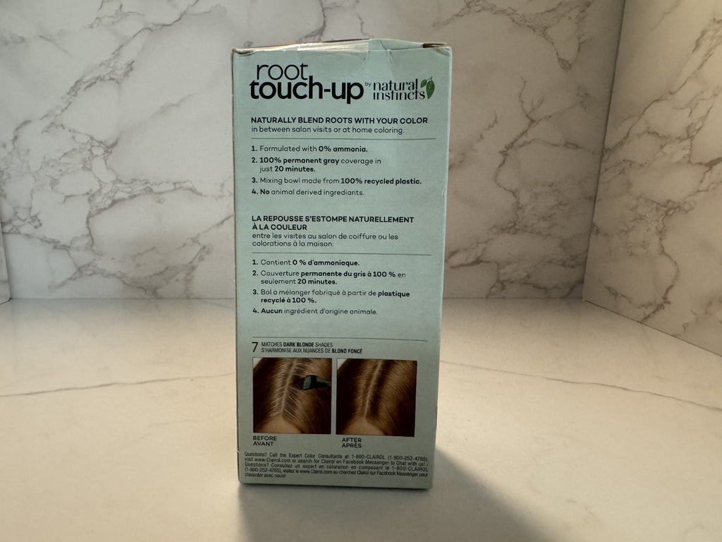 Clairol Nice n Easy root touch up, 7 Dark Blonde shades by Natural Instincts NIB
