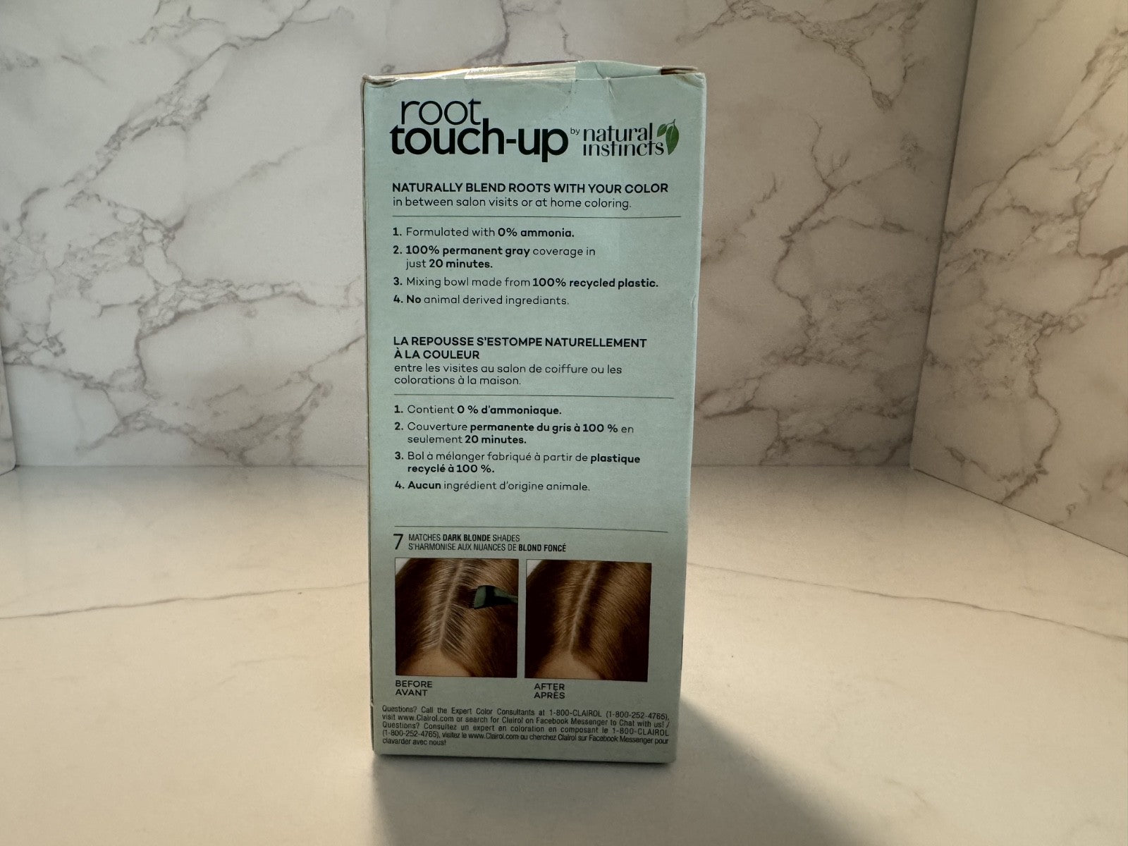 Clairol Nice n Easy root touch up, 7 Dark Blonde shades by Natural Instincts NIB