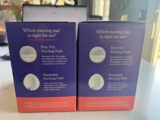 2x Lansinoh Stay Dry Disposable Nursing Pads for Breastfeeding 36 pads ea SEALED