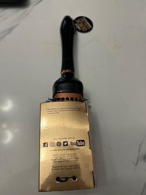CONAIR Quick Blow Dry Pro Copper Collection Round Hair Brush & Conair Curl Iron