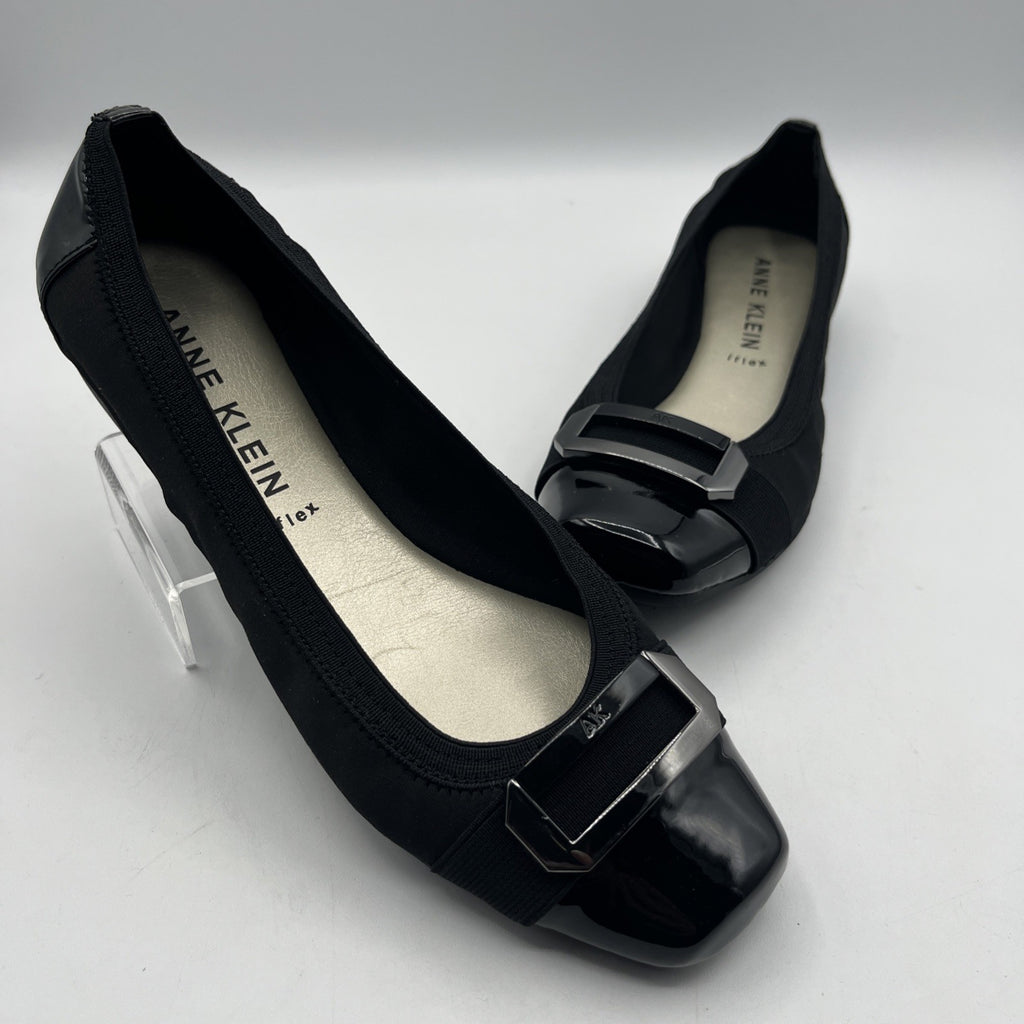 Anne Klein Signature AKUPLIFT 2 iflex Women Shoes Sz 8M Ballet black Slip on NIB