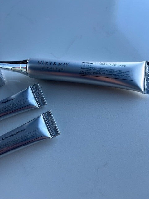 Mary & May Tranexamic, Glutathione 3pc. Eye Cream Special Set (30g/1pc +12g) NIB