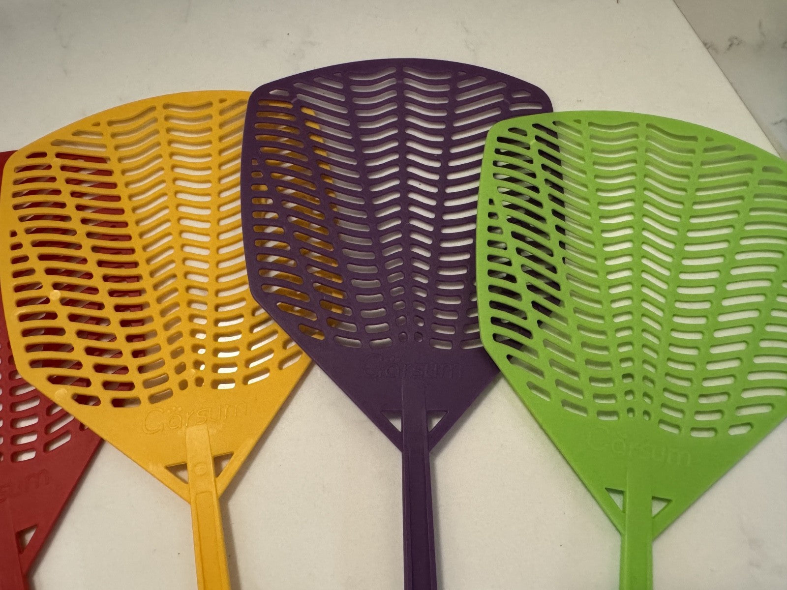 6 Pack Fly Swatter Carsum Colorful, Indoor & Outdoor NIB Free Shipping