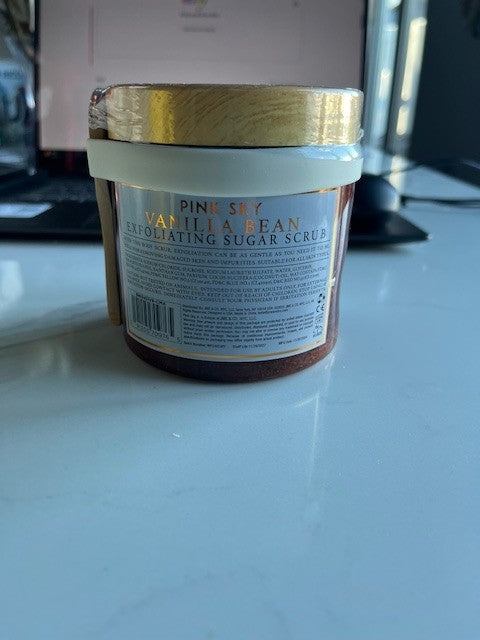 Pink Sky Brown Sugar Soothe Vanilla Be Exfoliating Scrub w/Essential Oils SEALED