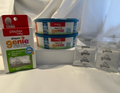Playtex Baby Diaper Genie 2 Refills + Genie Diaper Carbon Filters 4+2=6 Lot