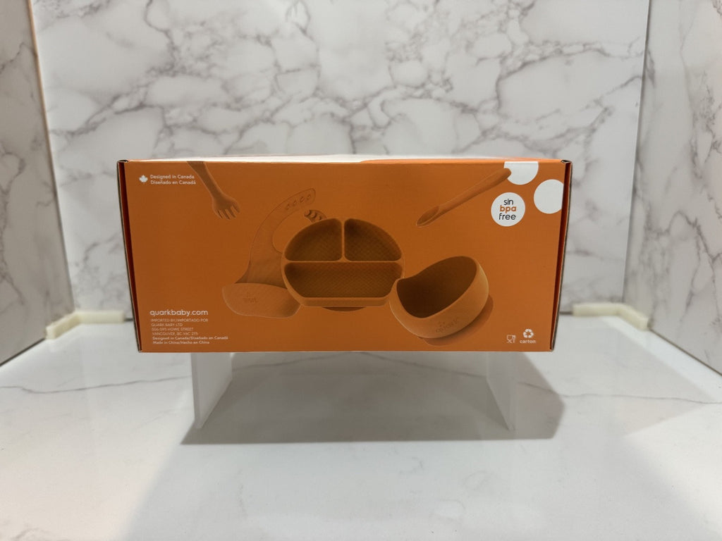 Quark Feedi 5-Piece Silicone Baby Feeding Set  Easy to Clean, New in Box Sealed