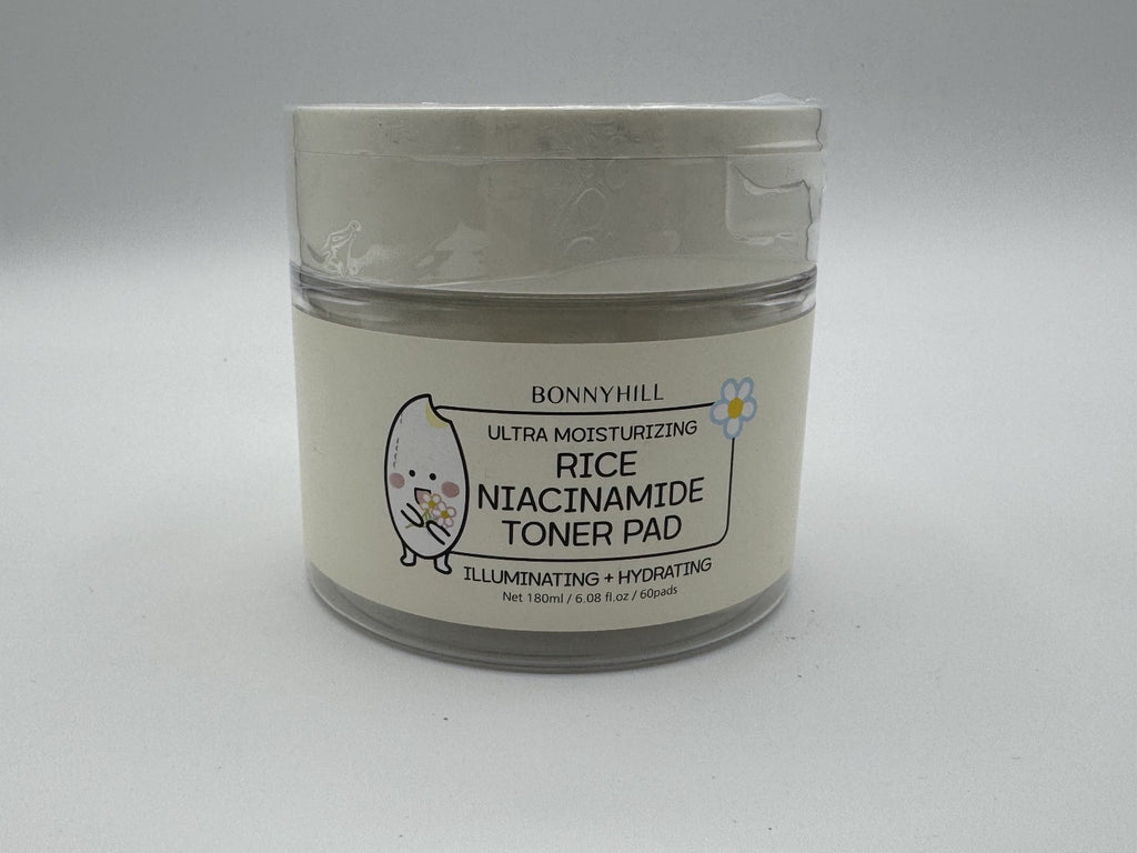 BonnyHill Rice Niacinamide Illuminating & Hydrating Toner Pad, 60pads NEW SEALED