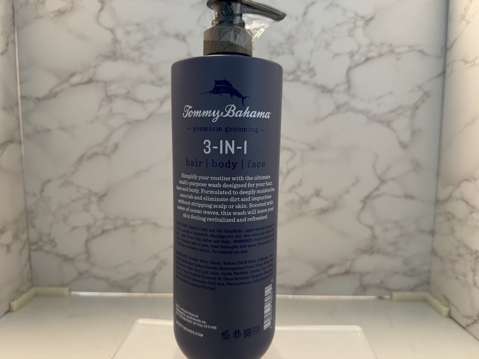 Tommy Bahama Limited Edition Grooming 3in 1 Wash Hair Body Face Ocean Waves 32oz