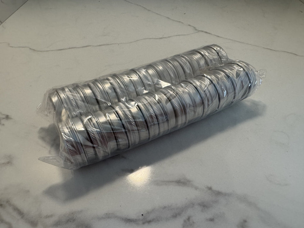 20 pc. Aluminium Empty Cosmetic Pot Jar Tin Container Silver Box Screw Lid 15 ml