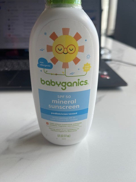 Babyganics Mineral-Based Sunscreen Spray SPF 50 Tear Free Water Resistant SEALED