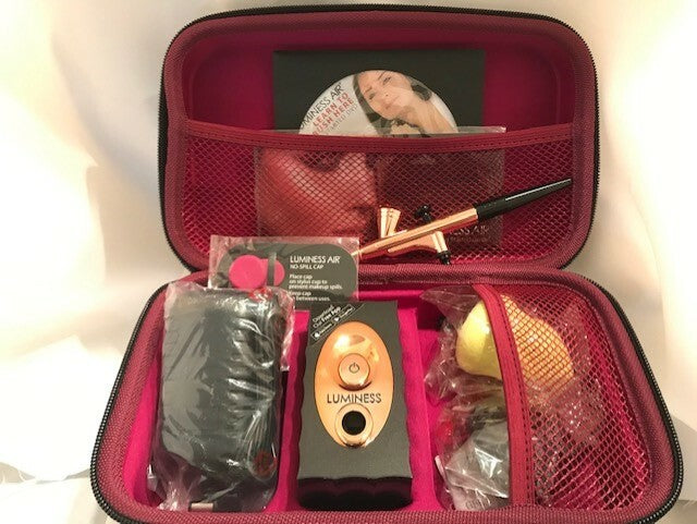 Luminess Airbrush ICON Makeup System No drip Stylus 5pc Makeup+Travel Case+ GIFT