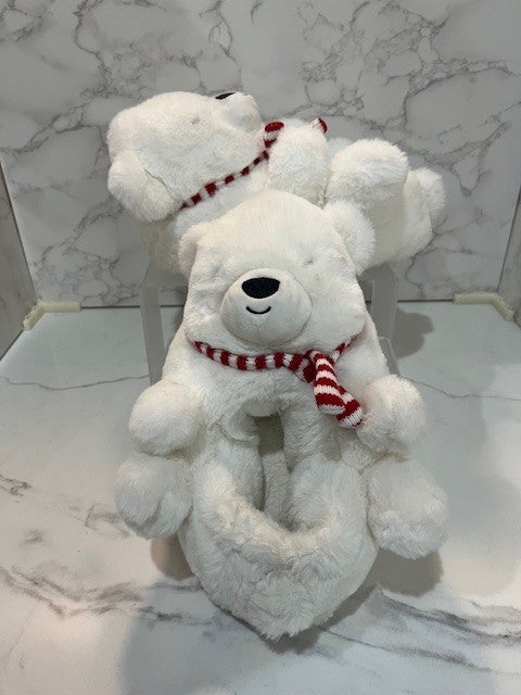 Wondershop Kids Slippers Polar Bear Holiday Christmas Size L (4-5) Soft, Pre-own