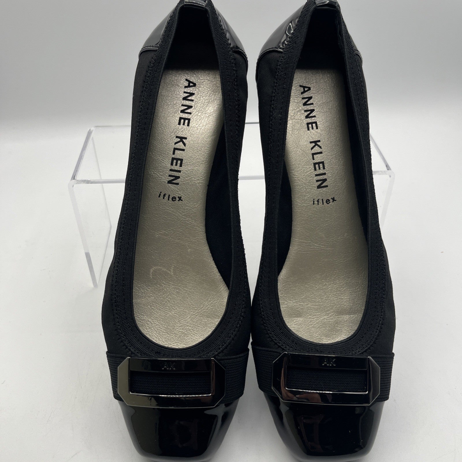 Anne Klein Signature AKUPLIFT 2 iflex Women Shoes Sz 8M Ballet black Slip on NIB