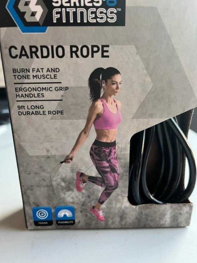 Lot of 2- Cardio Jump Rope Serie 8 Fitness burn fat tone muscle 9" Rope,  NIB