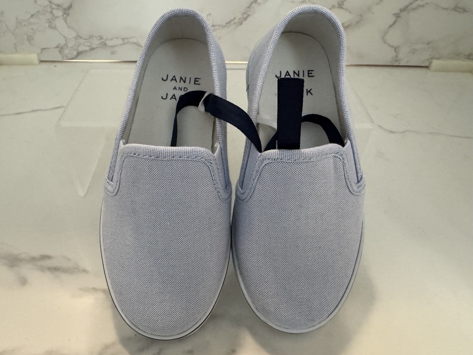 Janie and Jack Toddler Size 9 Denim Blue Slip On, Unisex Pre-owned Excellent