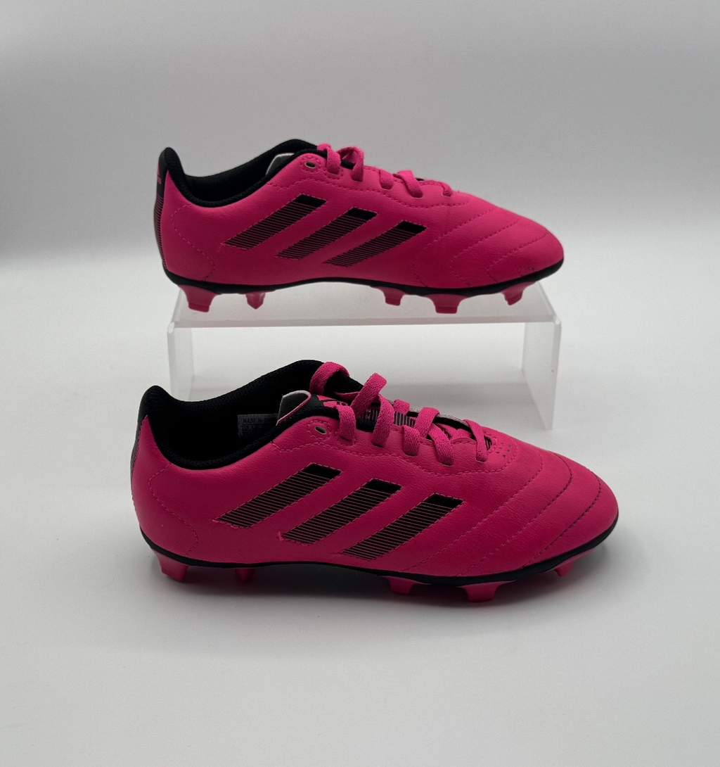 Adidas Kids'/Girls Goletto VIII FG Soccer Cleats Size 1 1/2, Pink and Black, NEW