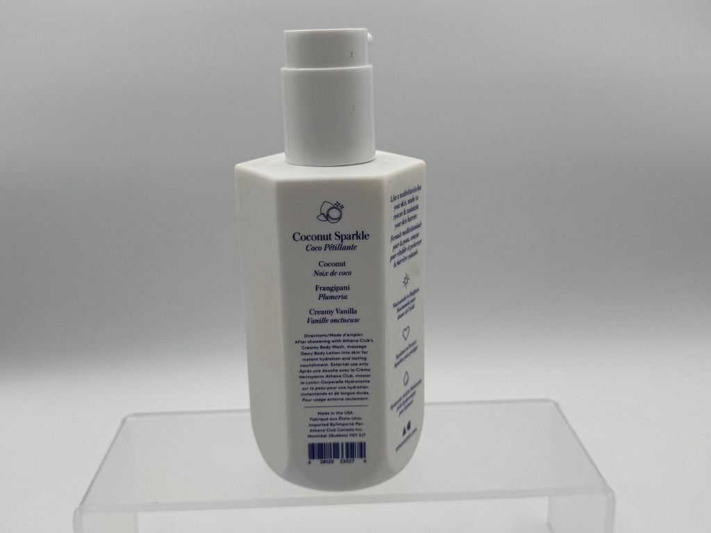Athena Club Dewy Body Lotion, Coconut Sparkle, 12oz, Moisturizer, Hydrate NEW