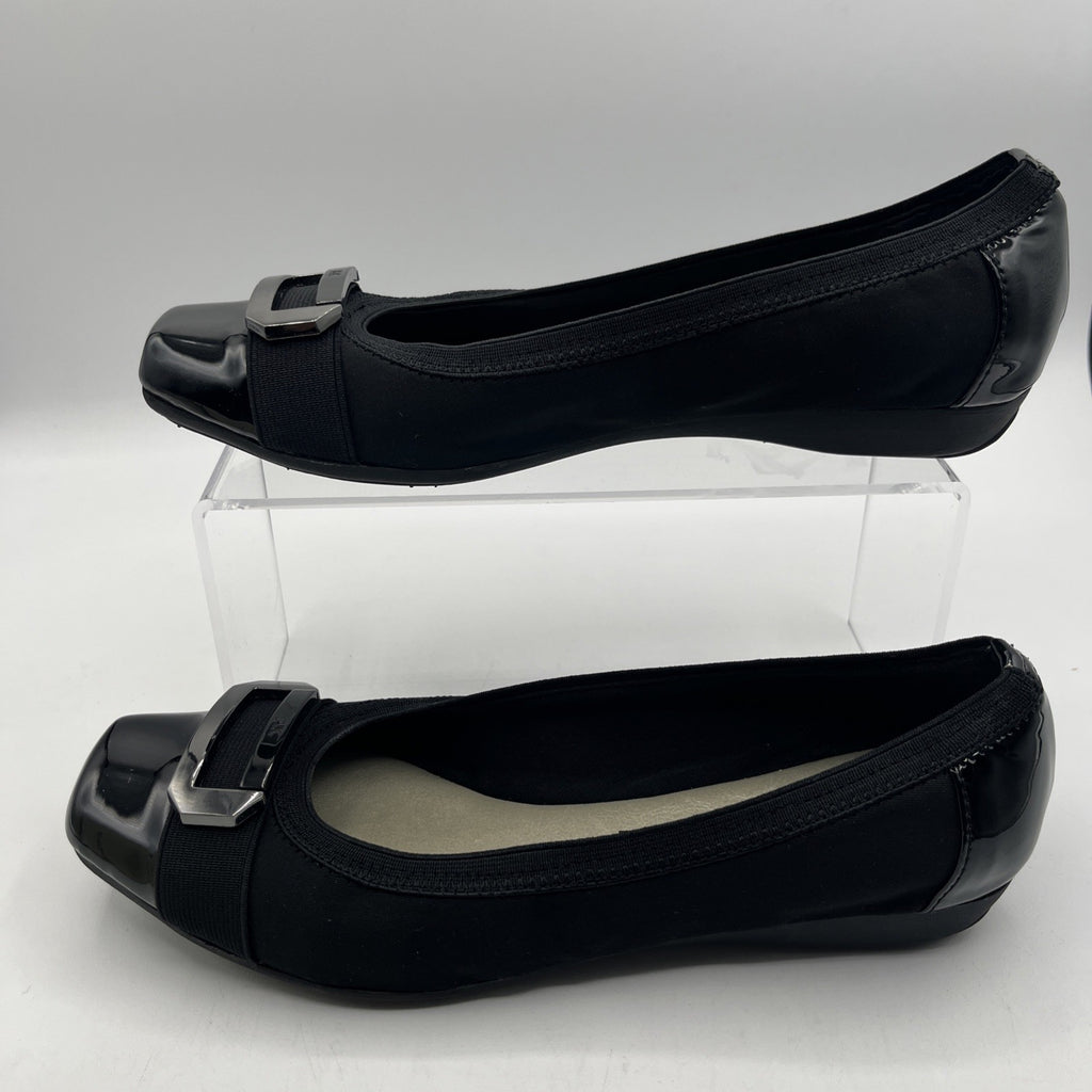 Anne Klein Signature AKUPLIFT 2 iflex Women Shoes Sz 8M Ballet black Slip on NIB