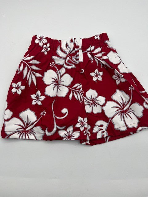 Aloha Republic Toddler Boy Tropical 2 pc. Shirt Short Set Red Floral Size 1T NWT