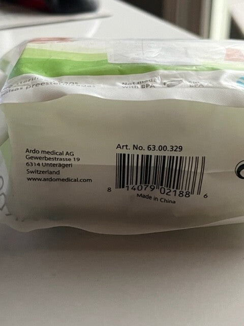 Ardo Medical Easy Store | 50 Breast Milk Storage Bags Pre-Sterilized NEW